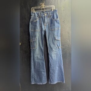 Men's Blue Cargo Jeans